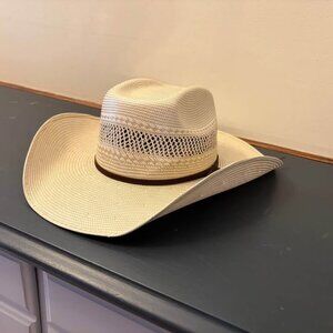 Resistol 7x straw cowboy hat 7 3/4